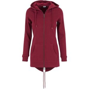 Urban Classics - Sweat Parka jas - S - Bordeaux rood/Rood