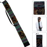 DIDGERIDOO BAG 125 cm - Didgeridoo tas gemaakt van Ikat-stof. Bell Ø 8 cm. Inclusief draagriem