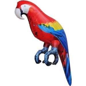 Opblaasbare ara papegaai vogel 25 cm decoratie - Opblaasdieren decoraties
