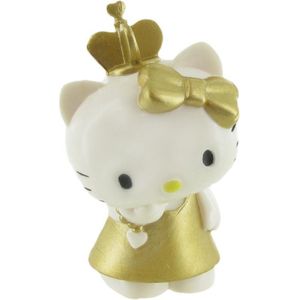 Comansi Speelfiguur Hello Kitty: Gold 6 Cm Wit