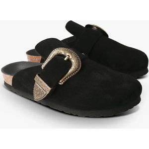 Geniuns-Huma Velour Black-Loafers-Maat 38