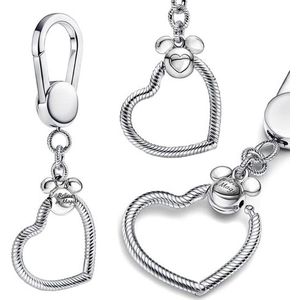 Fler® | Sleutelhanger voor populaire bedel armbanden | Bedelhouder | Iconische Muis | Keychain | Slangenketting | Hartje | Bedel Charm Beads | 925 Sterling Zilver | Kerstcadeau | Sinterklaas Cadeau | Valentijnsdag kado