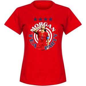 Morgan Team Party T-Shirt - Rood - Dames - M