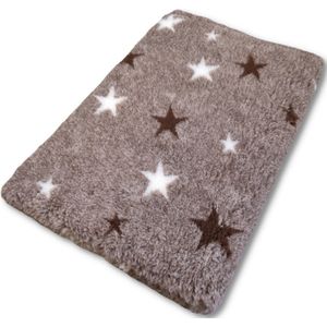 Vetbed Starry Night - Bruin - 2 Stuks - Antislip Hondenmat - 75 x 50 cm - Benchmat - Hondenkleed - Voor Honden -Machine Wasbaar