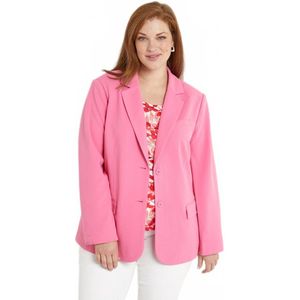 Effen blazer met rechte snit