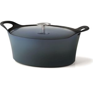 Cuisinox Volcan Gietijzeren Braadpan 29 cm Denim Blue