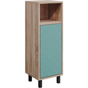 Vicco Halfhoge kast Agasta, Mintgroen/Sonoma, 30 x 87.2 cm