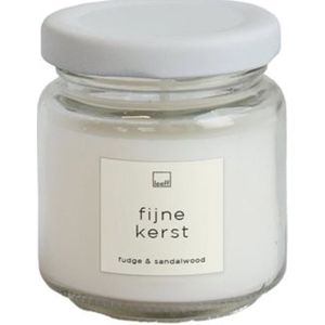 Leeff Jar Candle S - Fijne kerst - Set van 3 Kaarsen - Geurkaars