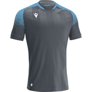 Macron Alioth Shirt Korte Mouw Kinderen - Antraciet / Columbia | Maat: 7-8 Y
