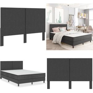vidaXL Hoofdbord 180x200 cm stof donkergrijs - Hoofdeinde - Hoofdeindes - Hoofdeinden - Hoofdbord
