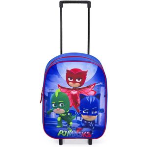 PJ MASKS Trolley Koffer Logeren Vakantie Blauw Stoer