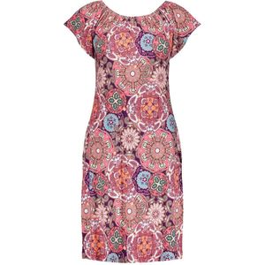 Geisha Jurk May Tricot Jurk Met Print 47134 60 Raspberry/coral Dames Maat - L