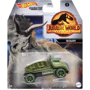 Hot Wheels Jurassic World Triceratops - 7 cm - Schaal 1:64 - Speelgoedvoertuig