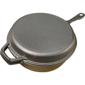 Gietijzeren deep skillet set - 26,5 cm - preseasoned