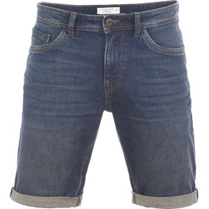 Tom Tailor Heren Short Josh regular/straight Fit Blauw Volwassenen Korte Jeans Broek Bermuda