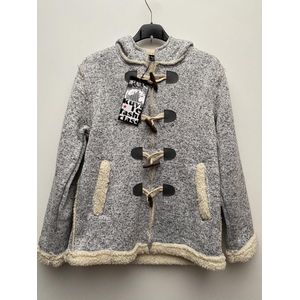 Warme vest met wol voor kinderen -licht grijs - 12 jaar