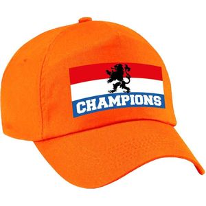 Nederland fan pet / cap oranje - champions - kinderen - EK / WK - Holland supporter petje / kleding
