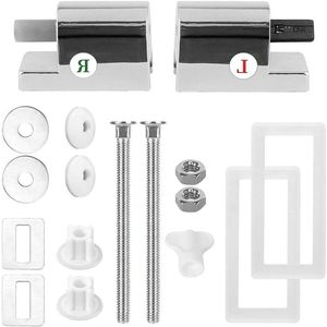 2 stuks universele wc-bril scharnieren ABS vervangscharnieren voor vaste toiletbrillen - wc-brilbevestiging accessoires