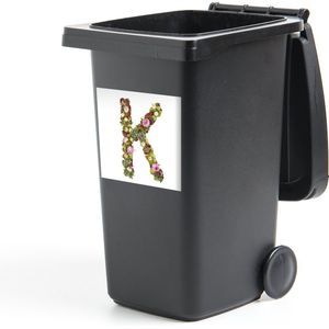 Container sticker De letter K gevormd door bloemen - 40x40 cm - Kliko sticker