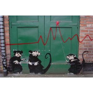 BANKSY in Seattle Canvas Print