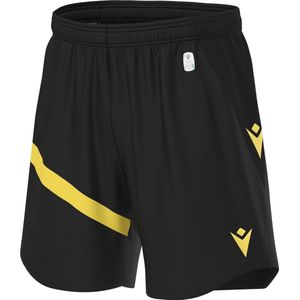 Macron Shen Eco Short Kinderen - Zwart / Geel | Maat: 11-12 Y