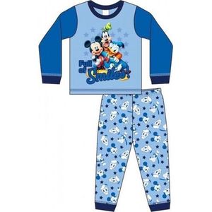 Mickey Mouse pyjama - blauw - Mickey / Donald Duck / Pluto pyama - maat 74