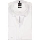 OLYMP Level 5 body fit overhemd - mouwlengte 7 - smoking overhemd - wit met wing kraag - Strijkvriendelijk - Boordmaat: 41