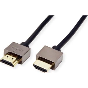 ROLINE Notebook HDMI High Speed kabel met Ethernet M/M, zwart, 1,5 m