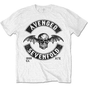 Avenged Sevenfold - Moto Seal heren unisex T-shirt wit - S