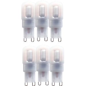 LED Capsulelampen G9 Mat - Warm wit - 220-240V - 2.5W (25W) - 6 Mini Steeklampen