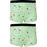 Funderwear 2-pack meisjes boxershorts candy - 98 - Mint