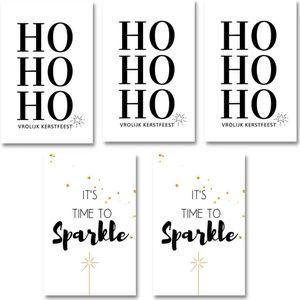 kadokaartjes-kerst- liefkaartje- HoHoho- it's time to sparkle