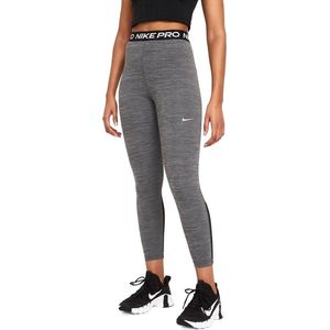 Nike Pro 365 7/8 Tight Sportlegging - Maat M - Vrouwen - donker grijs - zwart - wit