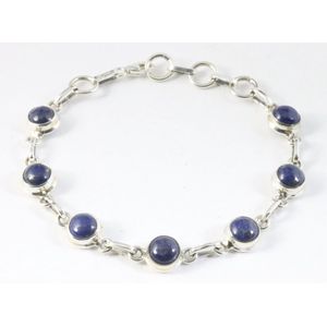 Zilveren armband met lapis lazuli