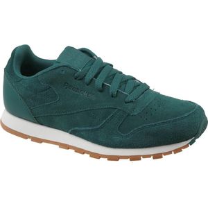 Reebok CL Leather SG CM9079, Kinderen, Groen, Sportschoenen maat: 36,5 EU