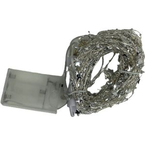 Guirlande Zilver - 160 LED - 80 cm - LED Licht - Sterren - Verlichting - Decoratie - Kerst - Kerstmis