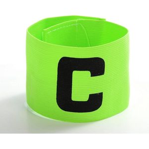 Aanvoerdersband Captainsband - C - Captain Aanvoerder Band - Voetbal Hockey - Felgroen - Senior