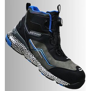 SIR SAFETY MANHATTAN Veiligheidsschoenen S7S HEREN Werkschoen Zwart Grijs - Aluminium Neus en Composiet Tussenzool - Antislip SR - Waterdicht