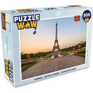 Puzzel Parijs - Eiffeltoren - Zonsopgang - Legpuzzel - Puzzel 500 stukjes