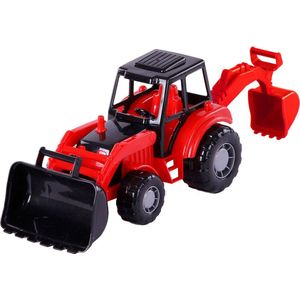 Cavallino Toys Cavallino Junior Graafmachine Tractor Rood