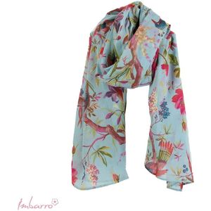 Imbarro - Shawl - Sjaal - Paradise - Voile - Turquoise - 100 % Viscose - 100 x 200 cm