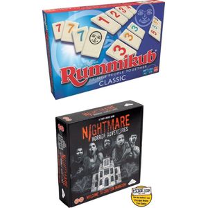 Spellenbundel - 2 Stuks - Rummikub & Nightmare Horror Adventures
