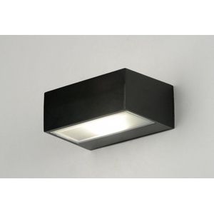 Lumidora Wandlamp 30267 - E27 - 6.0 Watt - 470 Lumen - 2700 Kelvin - Zwart - Metaal - Buitenlamp