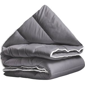 Sleeps Dekbed zonder overtrek Antraciet Eenpersoons 140x200cm - Wasbaar dekbed