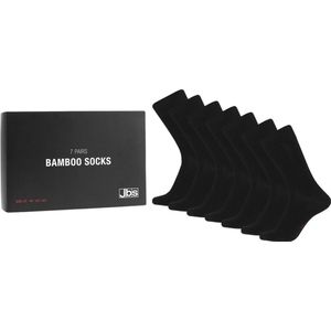 JBS giftbox 7P bamboe sokken zwart - 45-48
