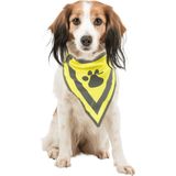 Trixie reflecterende bandana geel (XS-S 22-28 CM)