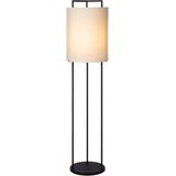Atmooz - Vloerlamp Woonkamer Palomino - E27 - Staande Lamp - Met Witte Kap - Voor Eetkamer / Slaapkamer