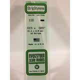 Evergreen 110 Strip 0,4mmX0,5mmX35cm - 10 stuks Styreen