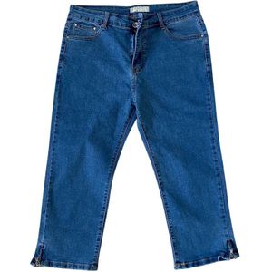 Klassieke Dames 3/4 Denim Spijkerbroek / Driekwart Short / 3 Kwart Broek | Korte Stretch Jeans - 40