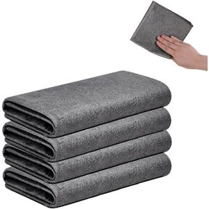Verdikte Reinigingsdoek Mini Size - Super Zachte Streak Gratis Herbruikbare Microfiber Reinigingsdoeken - Set van 4